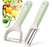 Starchef Swivel Vegetable Fruit Peeler,Ergonomic Handle,Comfortable Grip,Suitable for Vegetable,Fruit,Carrots,Potatoes,Apples(Green)