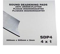 Starchem Car/Van Self Adhesive Bitumen Sound-Deadening Proofing Pads x 4 [500mm x 500mm x 2mm] Smooth Sheets