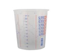 Starchem SuperCup Premium Paint & Lacquer Mixing Cup 1300cc 10 Cups/Strong Construction Suitable For Short Term Storage Very Smooth Inside