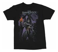 Starcraft II Mens Tshirt Heart of The Swarm Pretty Alien Girl Image Black Black 3XL