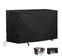 Starcrew Bar Height Patio Set Cover for 7 Pieces Patio Bar Dining Table and Chairs Set, Patio Bar Set Cover for 6 Person-Outdoor Bar Height Table and Chairs
