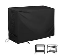 Starcrew Outdoor Grill Table Cover for Royal Gourmet Dining Cart, Grill Cart Cover for Grills House Movable Kitchen Island and for Feasto Pizza Oven Table