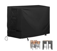 Starcrew Patio High Top Table and Chairs Cover, Outdoor Bar Height Patio Dining Set Cover for 5-Piece Wicker Bar Dining Set/4 Person Patio Table and Chairs Set
