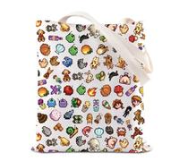 Stardew Game Inspired Cosmetic Bag Farming Simulation Game Makeup Bag Junimo Planter Gift Farm Fishing Gift Video Game Lovers Gift (Game Thing Tote)