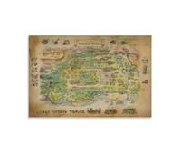Stardew Valley Game Map Video Gaming Posters For Room Aesthetic Canvas Wall Art Bedroom Decor 24x36inch(60x90cm)