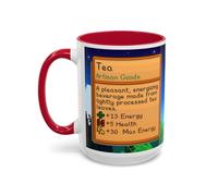 Stardew Valley Game Tea Mug Drink Two Tone Coffee Cup, Gift for Video Game Lover Farm Adventure Gaming For Family Friends