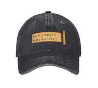 Stardew Valley I Feel Exhausted Baseball Cap Vintage Distressed Denim Farming Game Snapback Hat Men Women Outdoor Gift Caps Hat Cotton，for All Seasons