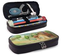 Stardew Valley Leather Pencil Case, Pen Case, Pencil Pouch with Durable Zipper Pencil Bag, for Boys Girls Case Office Work