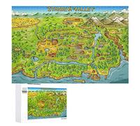 Stardew Valley Map Jigsaw Puzzle for Adult 1000 Piece Puzzle for Kids & Teens & Elder Family Challenge Puzzles Gift of Mother's Day The Pieces Fit Together Perfectly 29.5"x19.7"