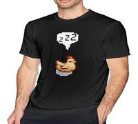 Stardew Valley SleepingChicken Basic Short Sleeve T-Shirt Black L