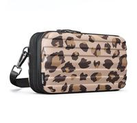 stardis Unibag Shoulder Bag with Shoulder Strap Zip Mini Suitcase Water-Repellent Handbag Inner Pockets Cosmetic Bag Hard Case for Hanging Women Men Suitcase Shape Hard Case, leo