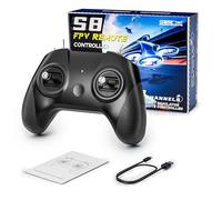 STARDRONE S8 RC Flight Simulator Controller - 8-Channel FPV Drone Controller for DJI Virtual Flight/Uncrashed/Liftoff, Gift for Kids & New Pilots - Mode 2 (Black)