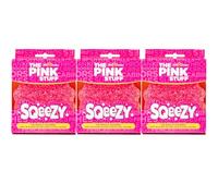 Stardrops - The Pink Stuff - SQeeZY Miracle Scrubber Sponge, Scratch Free Solution for Ultimate Home Cleaning - Perfect for Kitchens, Bathrooms, and Outdoor Use, 3-Pack