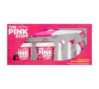 Stardrops - The Pink Stuff - The Miracle Scrubber Kit - 2 Tubs of The Miracle Cleaning Paste With Electric Scrubber Tool and 4 Cleaning Brush Heads