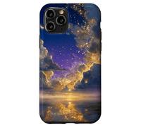 Stardust Magical Sunset Enchanted Blue Twilight Sky Crescent Case for iPhone 11 Pro