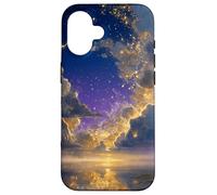 Stardust Magical Sunset Enchanted Blue Twilight Sky Crescent Case for iPhone 16