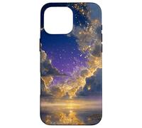 Stardust Magical Sunset Enchanted Blue Twilight Sky Crescent Case for iPhone 16 Pro Max