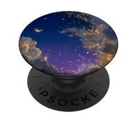 Stardust Magical Sunset Enchanted Blue Twilight Sky Crescent PopSockets Adhesive PopGrip