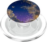 Stardust Magical Sunset Enchanted Blue Twilight Sky Crescent PopSockets PopGrip for MagSafe