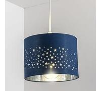 'Stardust' Navy Blue Star Easy Fit Ceiling Lamp Shade CGC Lighting Navy One Size