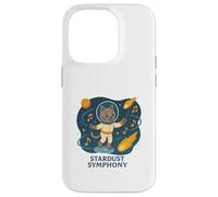 Stardust Symphony Cosmic Conductor Cat Case for iPhone 14 Pro