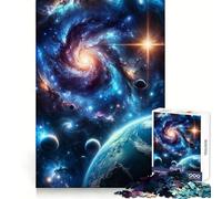 Stardust Symphony Jigsaw Puzzles for Adults 1000 Piece Enhance Recall Leisure Time Exact Edge Festival Gift 50x75cm