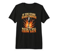 Stare Hard Enough Maybe It Will Grow Back Leg Amputee Premium T-Shirt