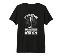 Stare Hard Enough Maybe It Will Grow Back Leg Amputee Premium T-Shirt