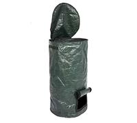 Stareal 15 Gallon Composting Bag, Garden Reusable Leaf Lawn Bag,Collapsible Yard Waste Bags Compost Bins with Lid for Kitchen, Multifunction Gardening Container with Zipper