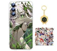 Staremeplz Compatible with Samsung Galaxy A13 4G Case Genshin Impact Nahida Anime Game Design [With Keychain and 50pcs Stickers] Cartoon Transparent Soft Silicona Case for Samsung Galaxy A13 4G