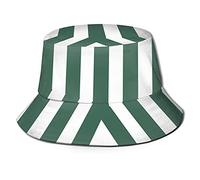 Staremeplz Green Stripes Uncle Hat Fisherman's Hat Cute Uncle Hat-Bucket Hat Unisex Sun Protectio(, Black, Black