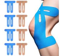 starfa lab 8 PCS Kinesiology Tape Knee, Elastic Waterproof Pre Cut Breathable Muscle Support Sports Tapes for Knee Pain Running Cycling Basketball