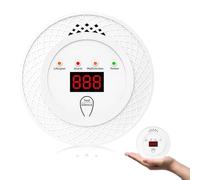 starfa lab Carbon Monoxide Detector, Battery Operated Carbon Monoxide Alarm, CO Alarm with LCD Digital Display, CO Detector Monitor with Test Button for Home Safety, AA Battery Powered
