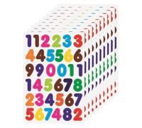 Starfa lab Number Bin Mailbox Stickers - 1440 Pcs 20mm Colour Self Adhesive Number Stickers 0-9, Numbers Sticker for Mailbox, Bins, Scrapbook, DIY Craft Embellishment