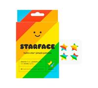 Starface Rainbow Stars, Hydrocolloid Pimple Patches, Absorb Fluid and Reduce Inflammation, Cute Star Shape, Vegan and Cruelty-Free Skincare (32 Count)