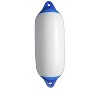 Starfender Size 3 Cylindrical Fender - 21cm x 62cm - White with Blue Top