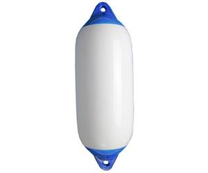 Starfender Size 3 Cylindrical Fender - 21cm x 62cm - White with Blue Top