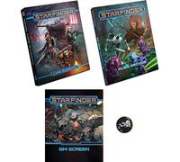 Starfinder Bundle of Core Rulebook, Alien Archive, GM Screen and a Cool Star Fighter Button
