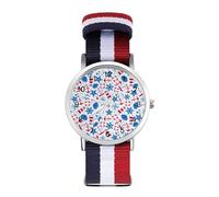 Starfish Anchor Sea Symbols Sport Watch for Men Women Nylon Strap Wrist Watch Analog Quartz Watch