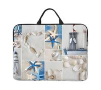 Starfish and Lighthouse Print Laptop Sleeve Case14in Computer Cases for Pad Tablet, Briefcase Bag