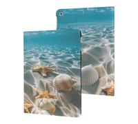 Starfish And Seashell on The Beach Case Compatible for ipad 2017/2018/Air1/Air2 (9.7in) Tablet Cases Stand Protective Cover with Sleep/Wake