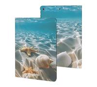Starfish And Seashell on The Beach Case Compatible for ipad 2019/2020/2021(10.2in) Tablet Cases Stand Protective Cover with Sleep/Wake