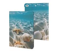 Starfish And Seashell on The Beach Case Compatible for ipad Mini 1/2/3/4/5 (7.9in) Tablet Cases Stand Protective Cover with Sleep/Wake