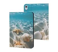 Starfish And Seashell on The Beach Case Compatible for ipad Mini6 (8.3in) Tablet Cases Stand Protective Cover with Sleep/Wake