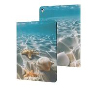 Starfish And Seashell on The Beach Case Compatible for ipad Pro/2016 ipad Pro (9.7in) Tablet Cases Stand Protective Cover with Sleep/Wake