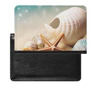 Starfish And Seashell Passport Cover Protector Rfid Blocking Passport Holder Id Card Holder Secure Travel Wallet Organizer for Passport Tickets Credit Cards, style, One Size