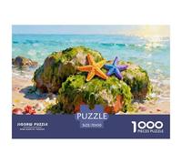 Starfish And Shells Jigsaw Puzzles for Adults Interesting Puzzle Game 1000 Jigsaws Impossible Puzzle for Adults Gifts 70x50cm/1000pcs