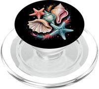 Starfish and Shells Summer Shell Collecting PopSockets PopGrip for MagSafe