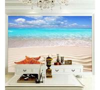Starfish Beach Landscape 3D Textured Home Decor Creative Tv Background-300Cm×210Cm