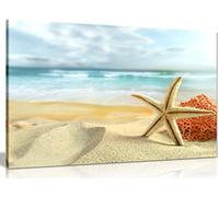 Starfish Beach Wall Decoration Canvas Wall Art Picture Print (30x20in)